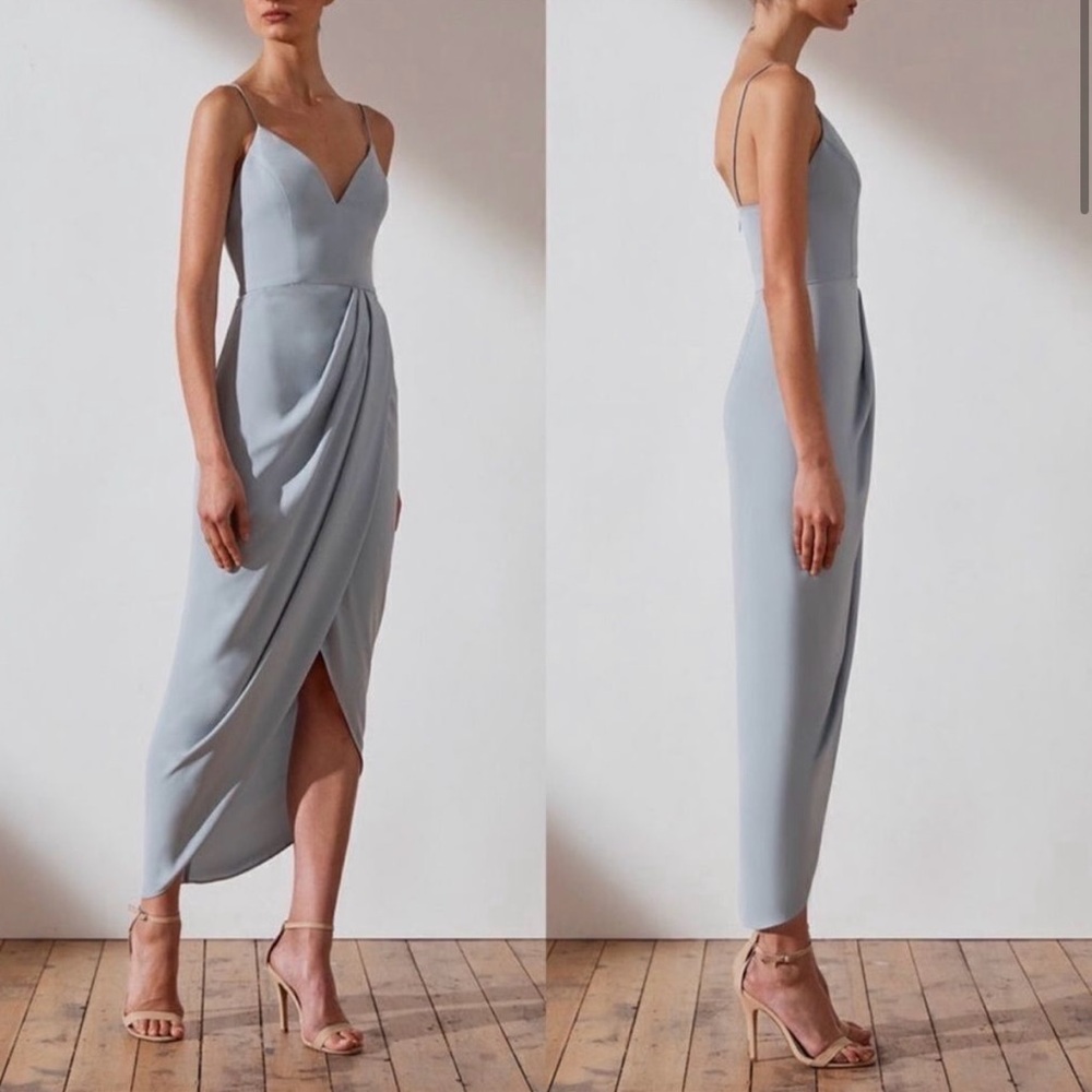 Shona Joy Cocktail Dress in Powder Blue